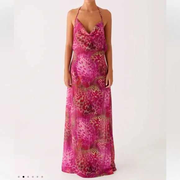 Peppermayo Exclusive Fantasy Maxi Dress‎ Lavender Lagoon Size 4 New With Tags - Picture 2 of 7